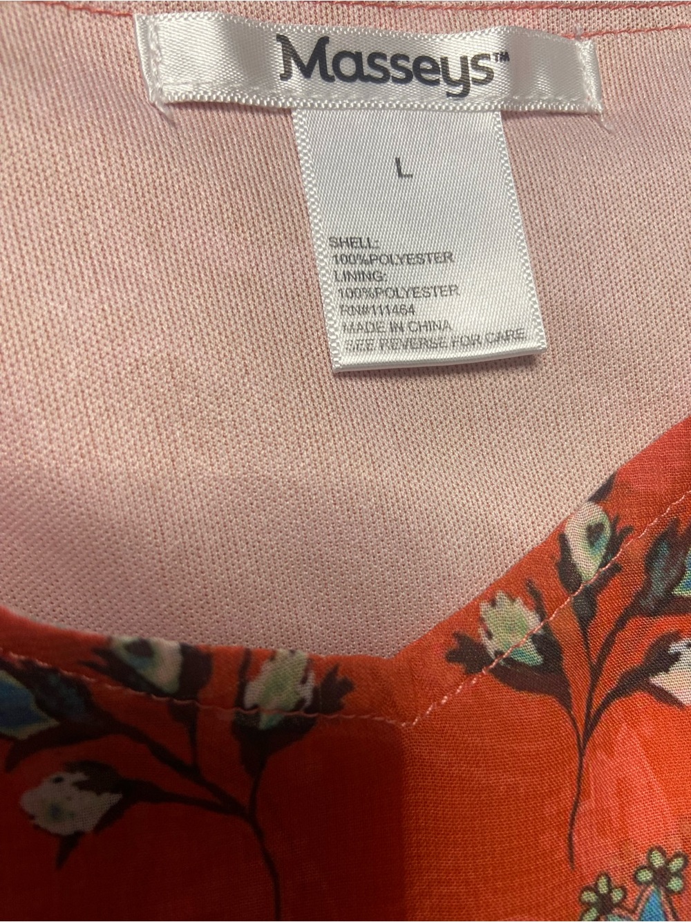 Masseys women’s Coral Tunic with kaftan teal Medallion Print with inner L EUC - Picture 14 of 16